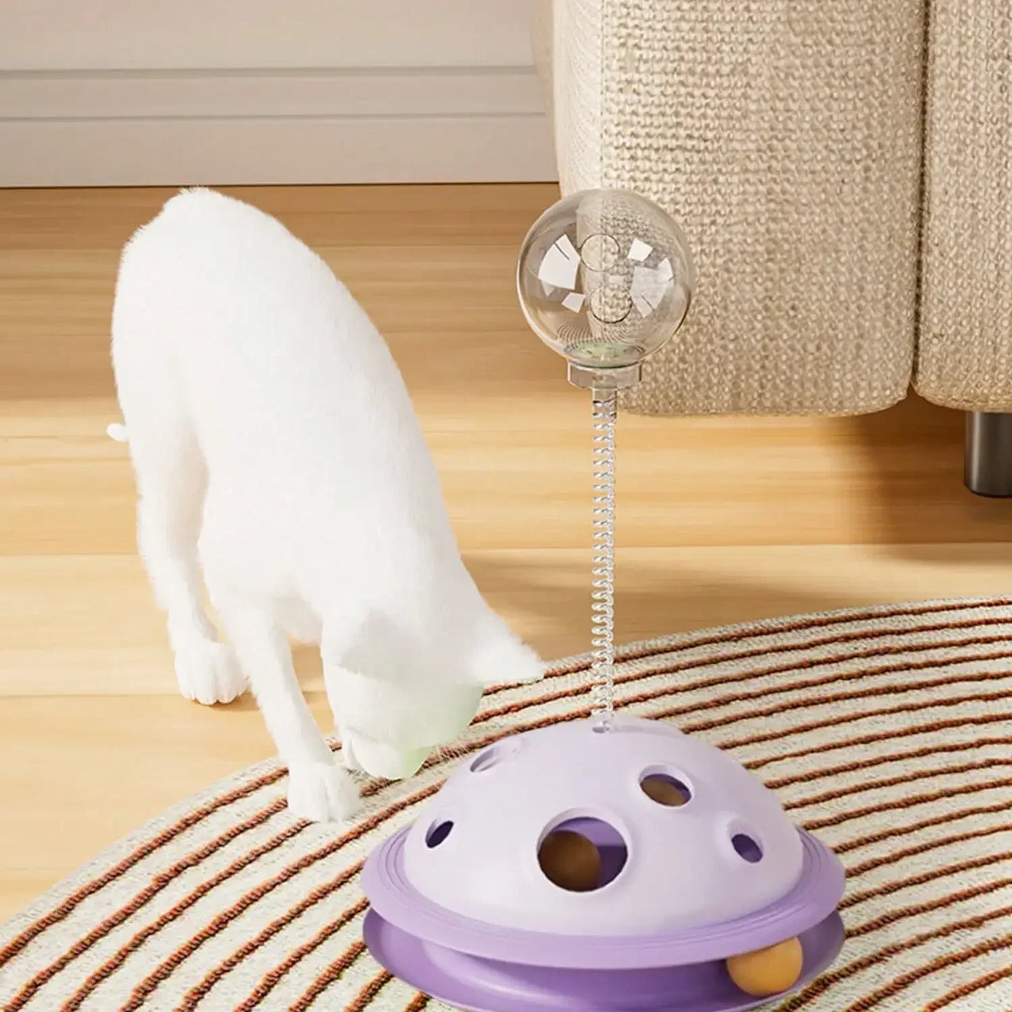 Interactive Solid Color Planet Snack Dispenser – Educational Toy for Cats and Dogs - My Fur Baby