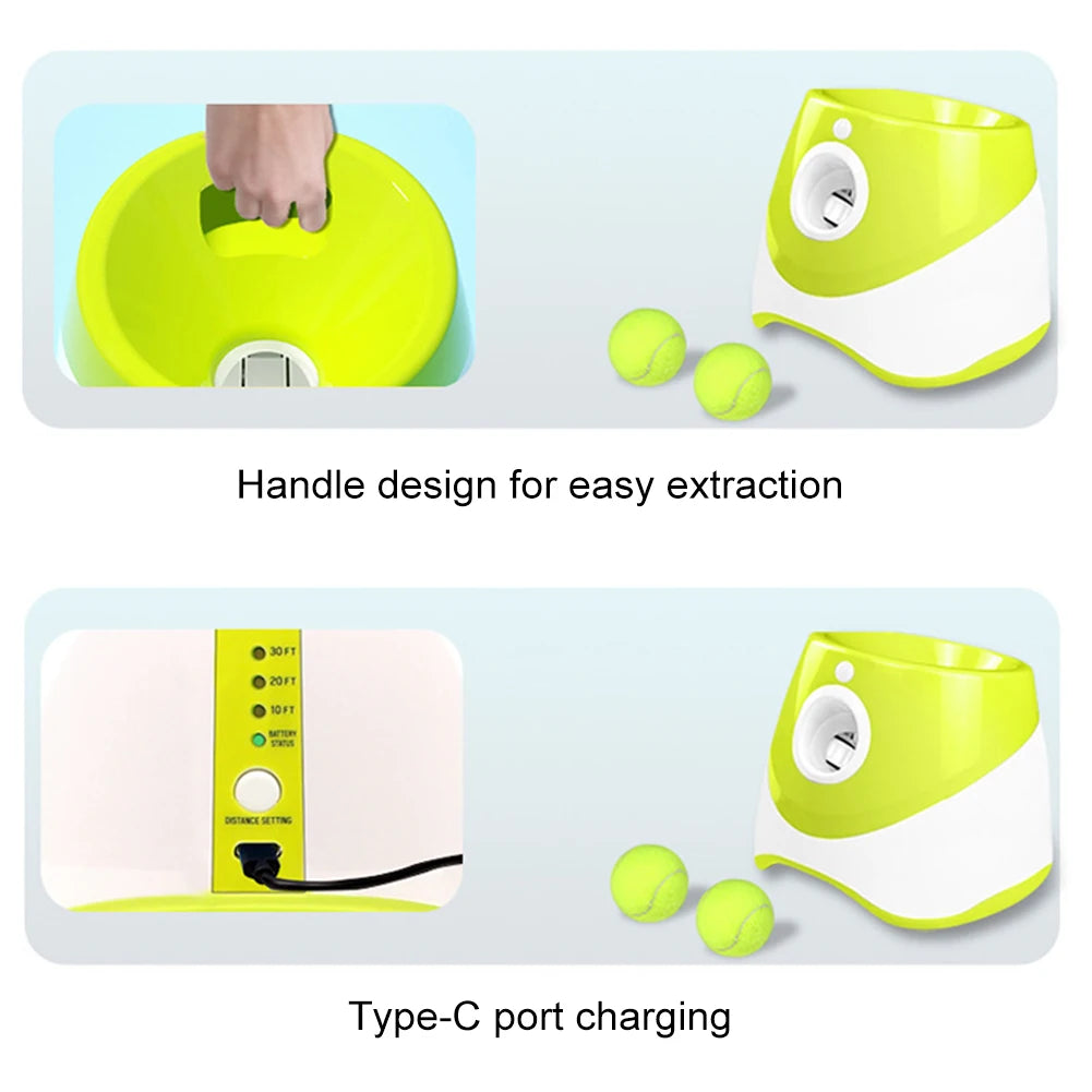 Dog Tennis Launcher – Automatic Ball Launcher Catapult for Interactive Pet Play - My Fur Baby