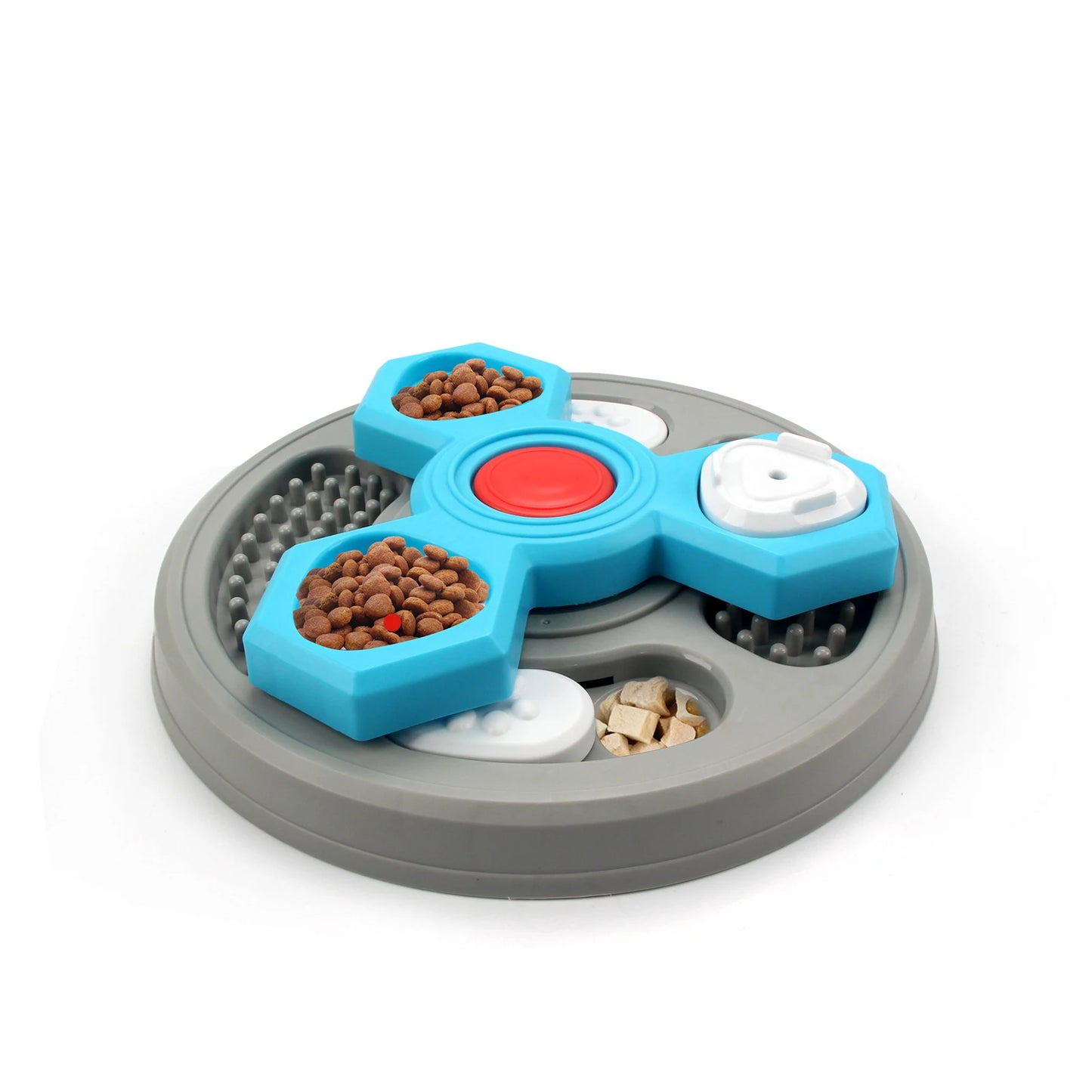 2-Layers Dog Puzzle Slow Feeder – Interactive Food Dispenser to Increase Puppy IQ and Prevent Choking - My Fur Baby