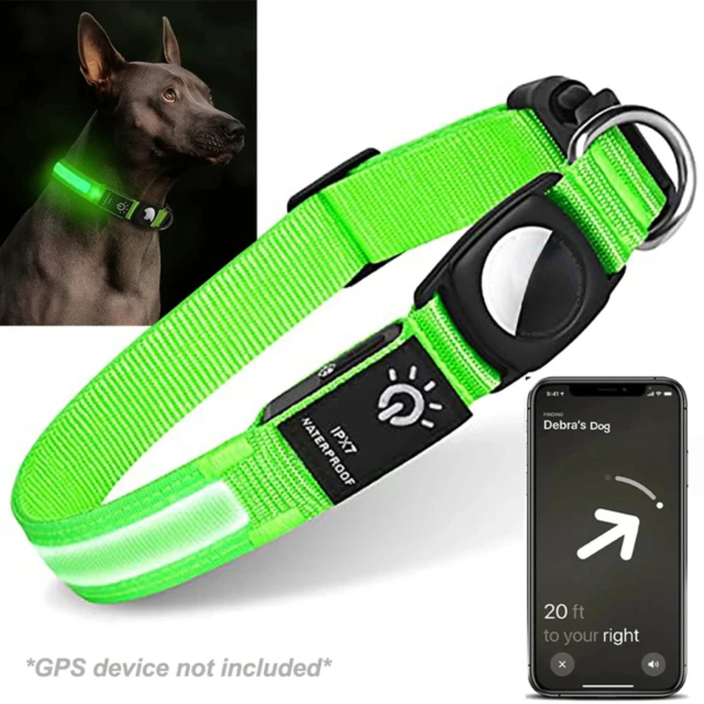 GlowTrack -LED Waterproof Dog Collar - My Fur Baby