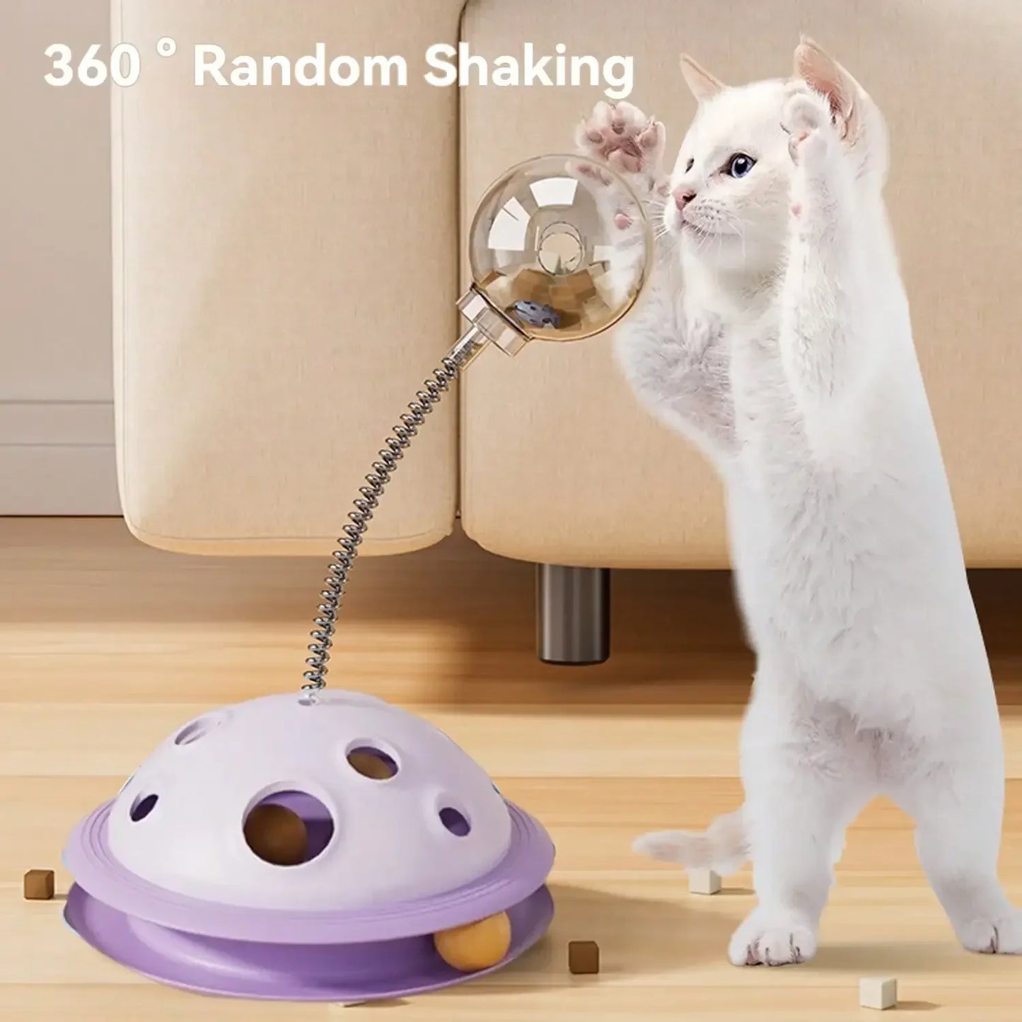 Interactive Solid Color Planet Snack Dispenser – Educational Toy for Cats and Dogs - My Fur Baby