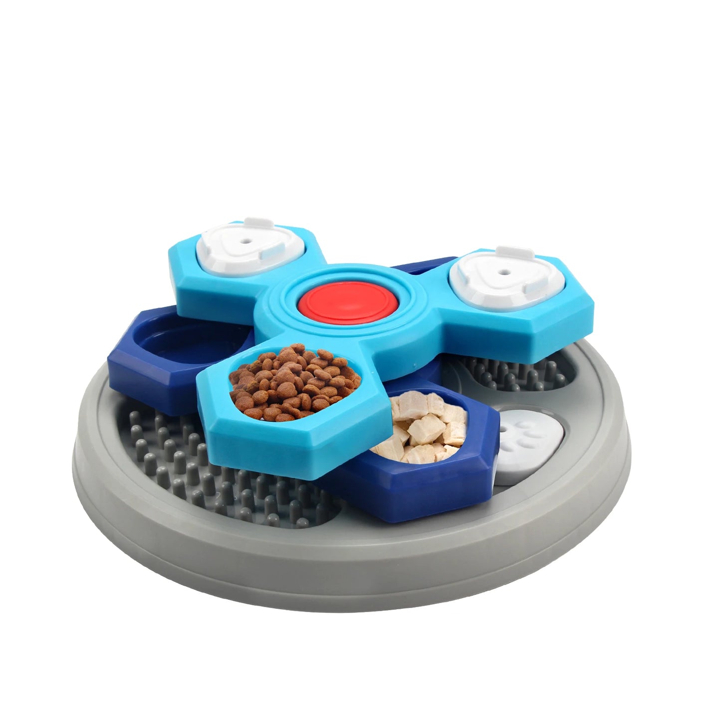 2-Layers Dog Puzzle Slow Feeder – Interactive Food Dispenser to Increase Puppy IQ and Prevent Choking - My Fur Baby