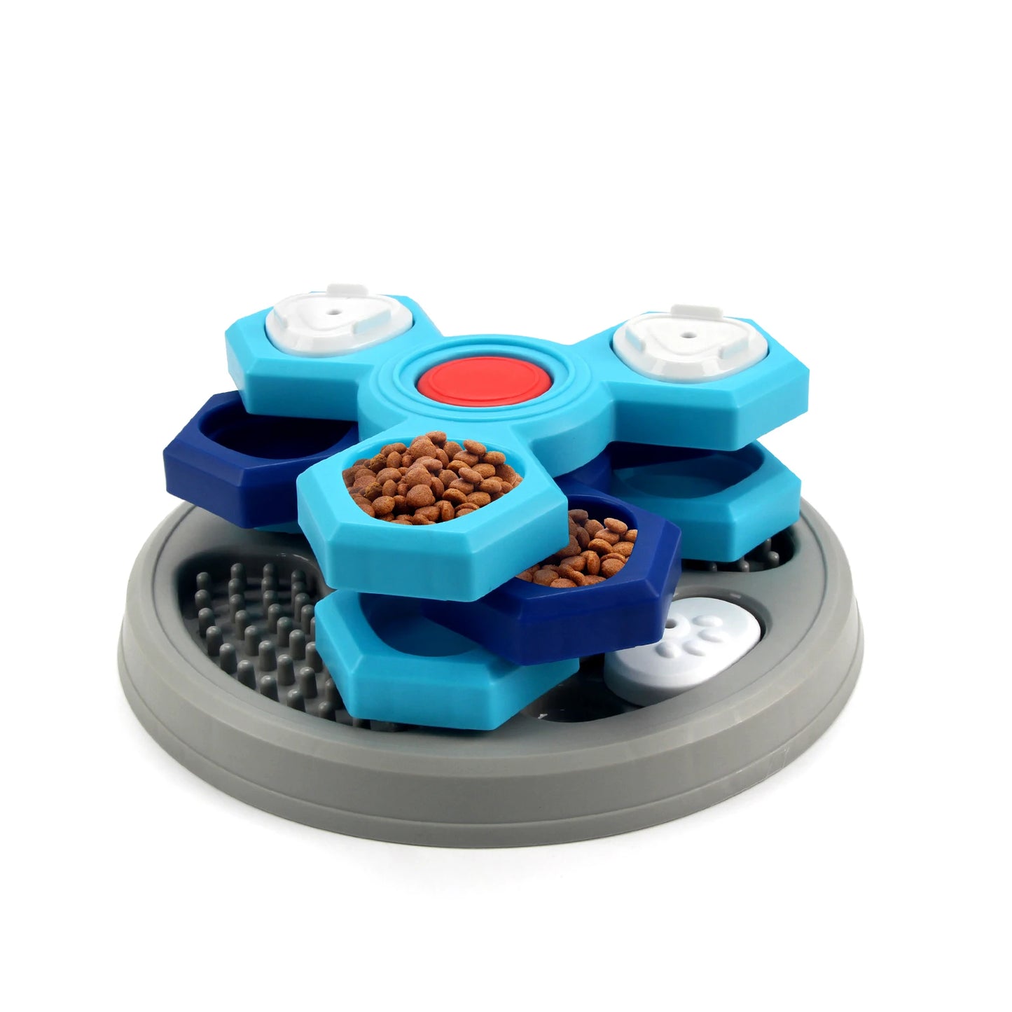 2-Layers Dog Puzzle Slow Feeder – Interactive Food Dispenser to Increase Puppy IQ and Prevent Choking - My Fur Baby