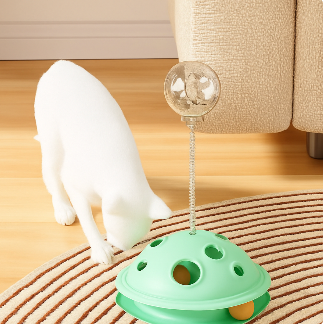Interactive Solid Color Planet Snack Dispenser - My Fur Baby