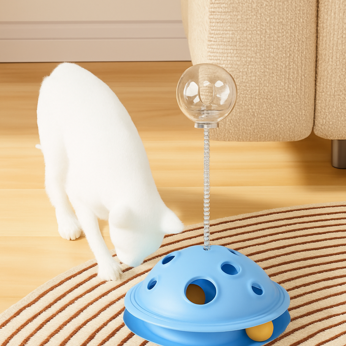 Interactive Solid Color Planet Snack Dispenser - My Fur Baby
