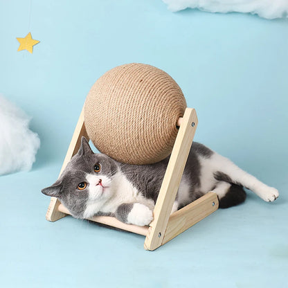 Cat Scratching Ball Toy – Stylish Sisal Rope Board for Healthy Paws & Furniture Protection - My Fur Baby