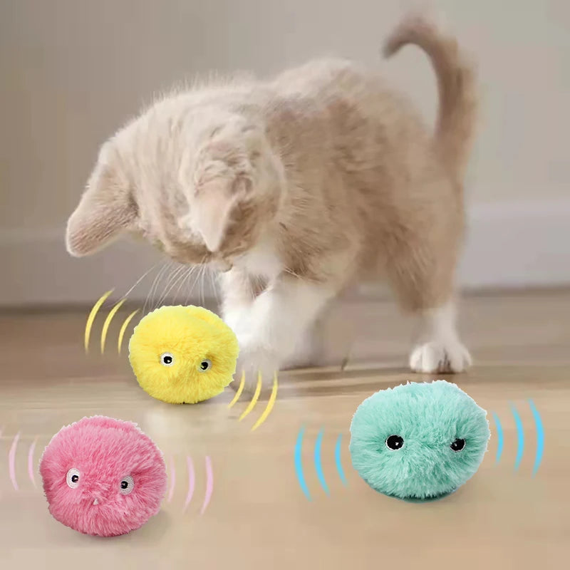 Interactive Plush Catnip Sounding Ball – Electric Cat Toy with Realistic Animal Sounds - My Fur Baby