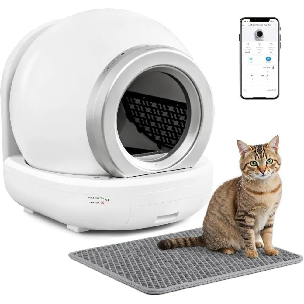 Self-Cleaning Cat Litter Box – App Controlled, Odor-Free & Safe for Multiple Cats - My Fur Baby