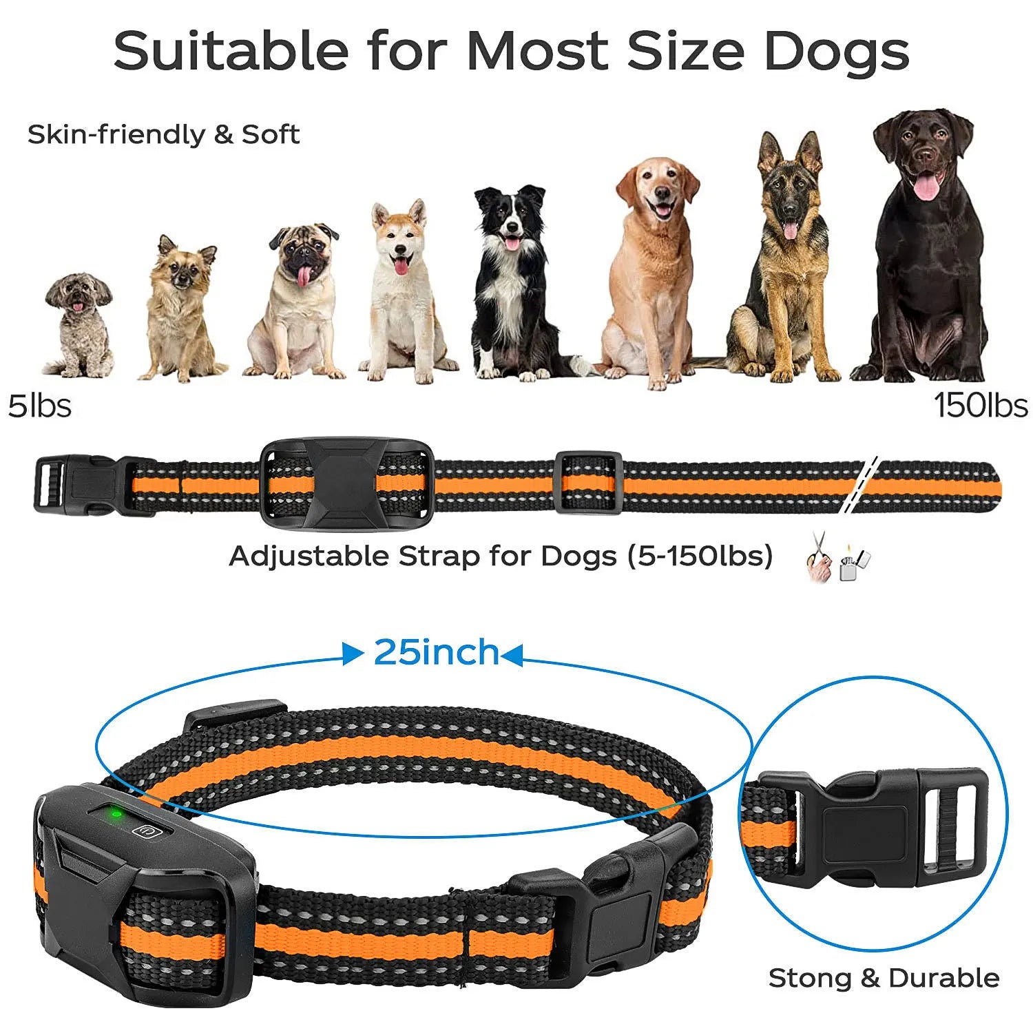 3300Ft Electric Dog Training Collar – Remote Control, Waterproof, Shock & Vibration Modes for Dogs (5–120lbs) - My Fur Baby