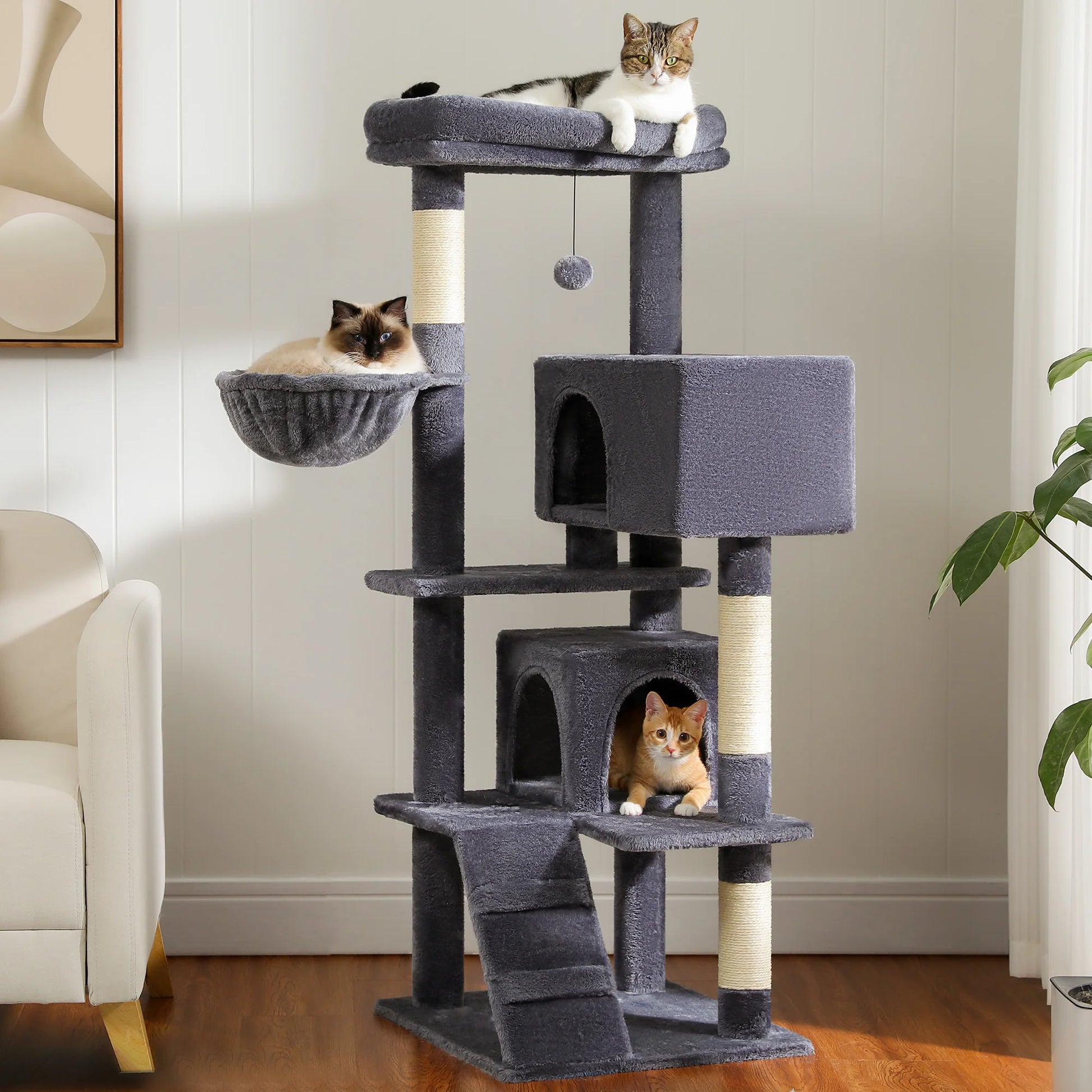 MajesticPaws- XL Cat Tree Tower – Ultimate Lounge for Large Cats - My Fur Baby