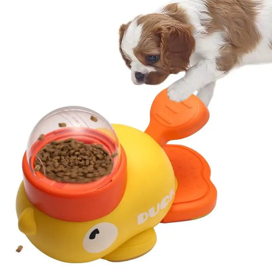 Dog Puzzle Feeder – Interactive Pet Food Treat Dispenser with Cartoon Duck Design - My Fur Baby