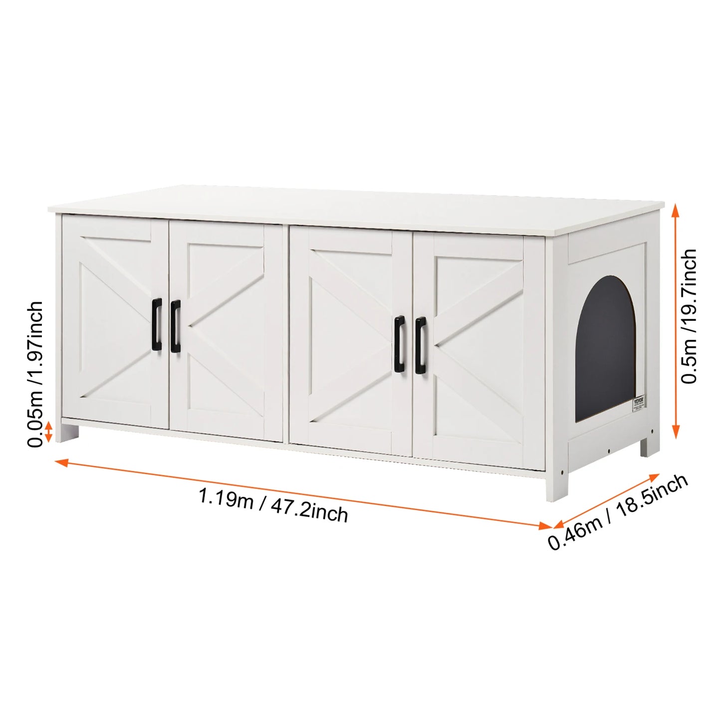 PurrHide- Dual Cat Litter Box Enclosure