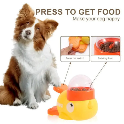 Dog Puzzle Feeder – Interactive Pet Food Treat Dispenser with Cartoon Duck Design - My Fur Baby