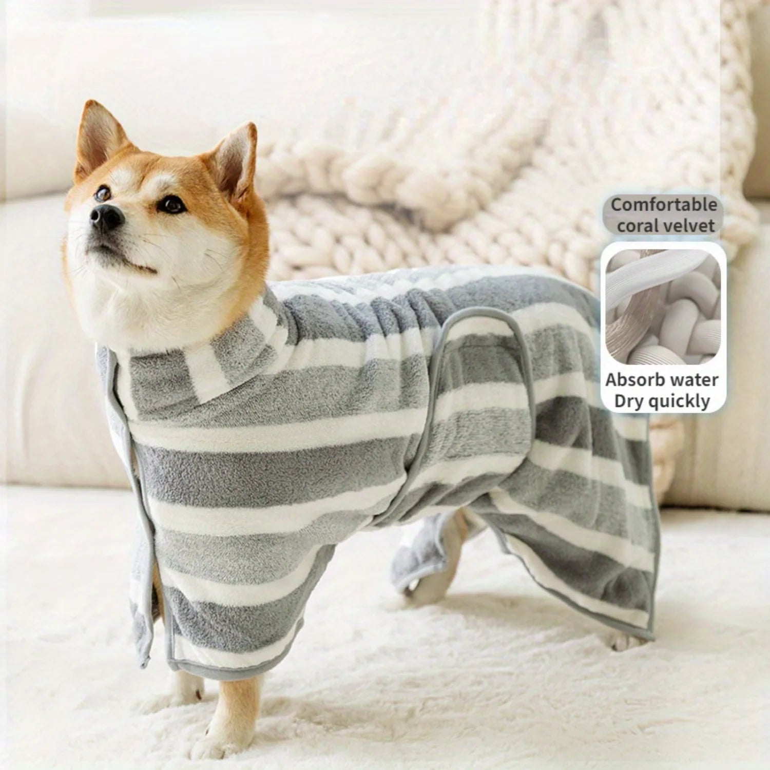 FurSpa- Large Dog Bathrobe - My Fur Baby