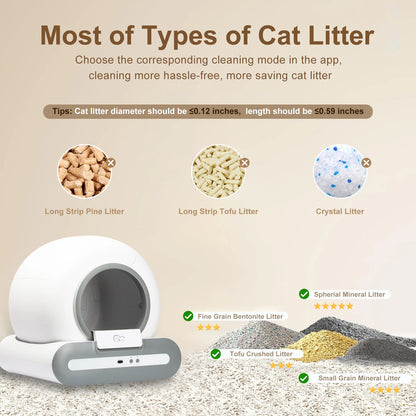 Automatic Cat Litter Box Self-Cleaning with App Control - My Fur Baby