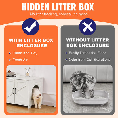 PurrHide- Dual Cat Litter Box Enclosure
