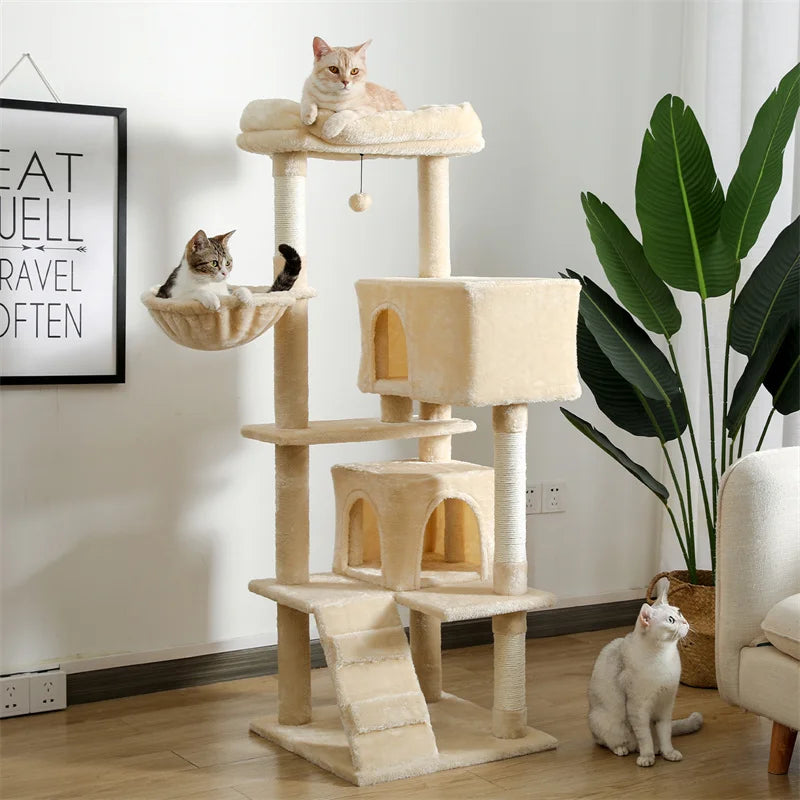 MajesticPaws- XL Cat Tree Tower – Ultimate Lounge for Large Cats - My Fur Baby