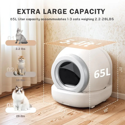 Self-Cleaning Cat Litter Box – App Controlled, Odor-Free & Safe for Multiple Cats - My Fur Baby