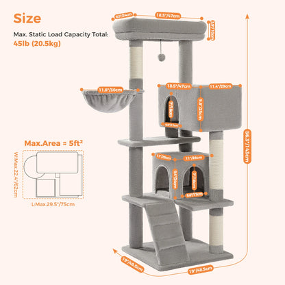 MajesticPaws- XL Cat Tree Tower – Ultimate Lounge for Large Cats - My Fur Baby