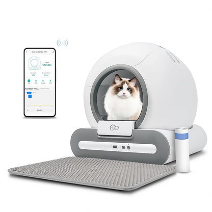 Automatic Cat Litter Box Self-Cleaning with App Control - My Fur Baby