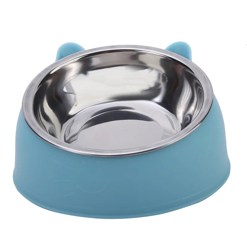 Stainless Steel Cat Bowl – Anti-Slip and Ergonomic Feeding Solution for Cats and Small Dogs - My Fur Baby