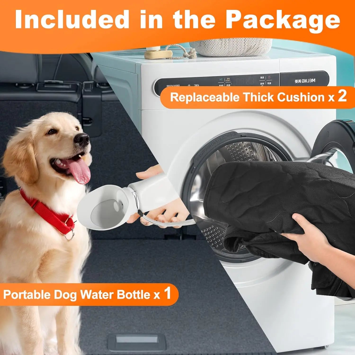 TravelPaw- Waterproof Foldable Dog Car Seat Hammock - My Fur Baby