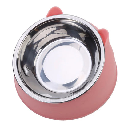 Stainless Steel Cat Bowl – Anti-Slip and Ergonomic Feeding Solution for Cats and Small Dogs - My Fur Baby