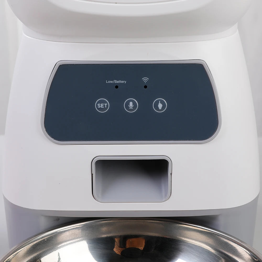3.5L Smart Automatic Pet Feeder with WiFi, Voice Recorder & Timer - My Fur Baby