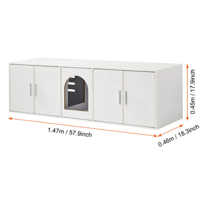 PurrHide- Dual Cat Litter Box Enclosure