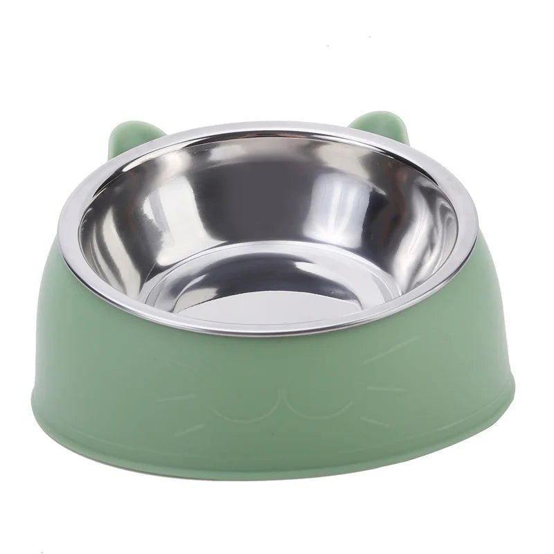 Stainless Steel Cat Bowl – Anti-Slip and Ergonomic Feeding Solution for Cats and Small Dogs - My Fur Baby