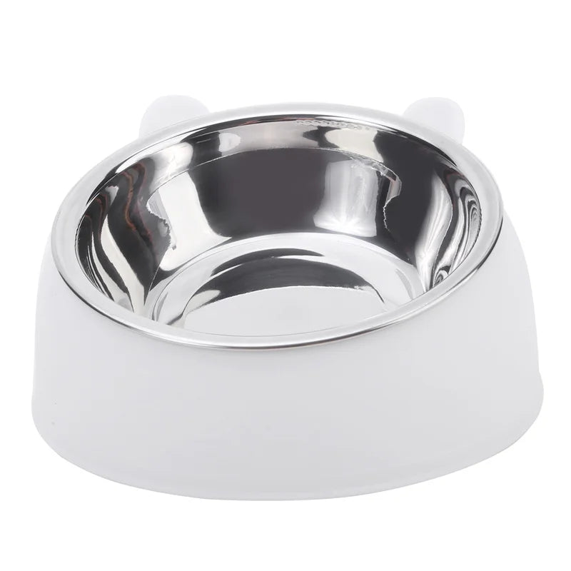 Stainless Steel Cat Bowl – Anti-Slip and Ergonomic Feeding Solution for Cats and Small Dogs - My Fur Baby