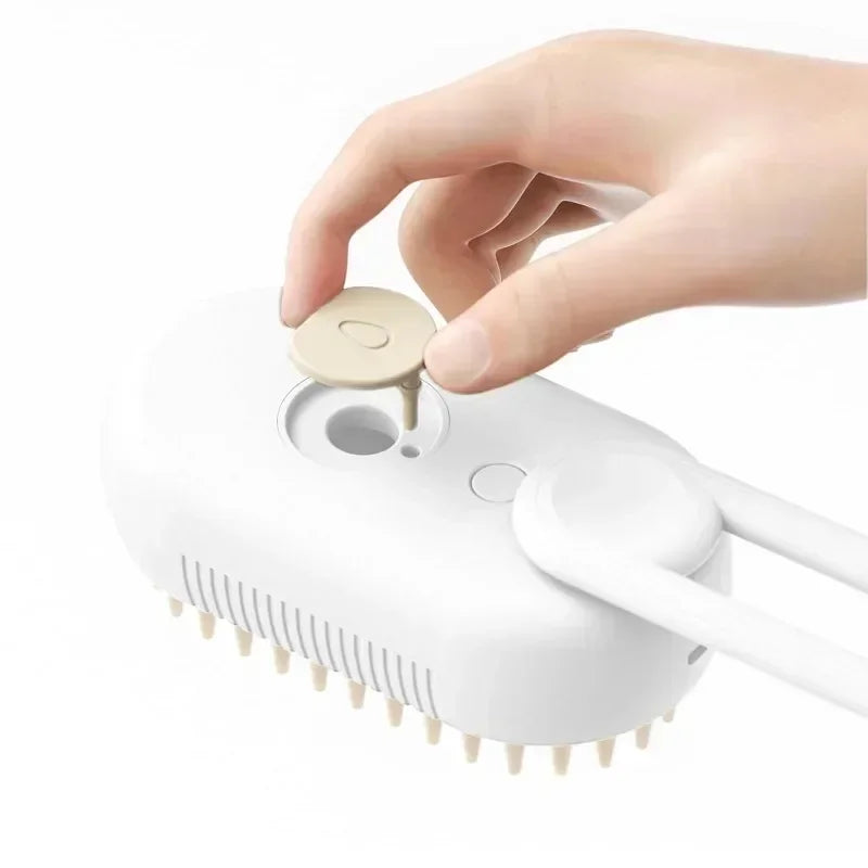 Steamy Electric Pet Brush 3-in-1 – Spray, Massage - My Fur Baby