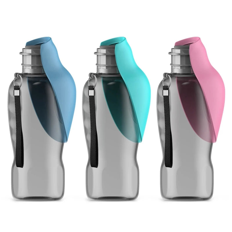 Portable Dog Travel Water Bottle with Built-in Drinking Bowl – 800ml Leak-Proof Pet Hydration Solution - My Fur Baby