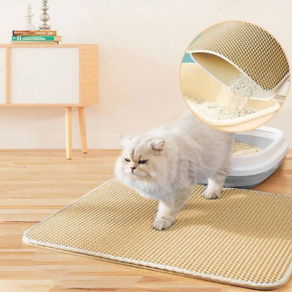 Pet Cat Litter Mat Waterproof Double Layer - My Fur Baby