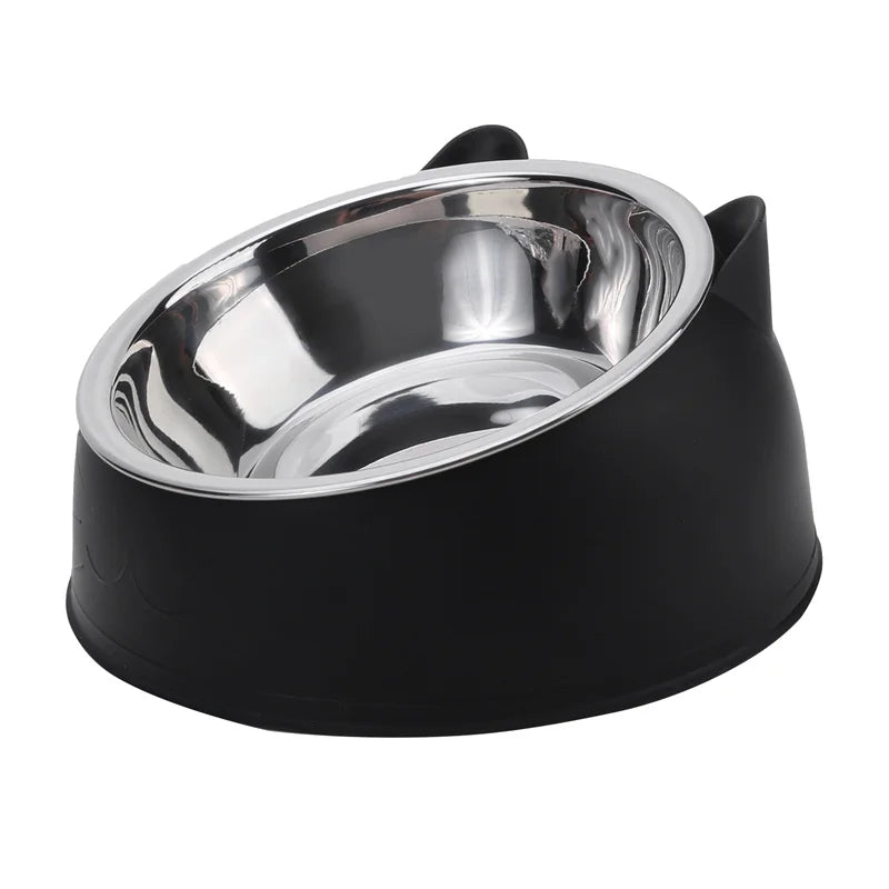 Stainless Steel Cat Bowl – Anti-Slip and Ergonomic Feeding Solution for Cats and Small Dogs - My Fur Baby