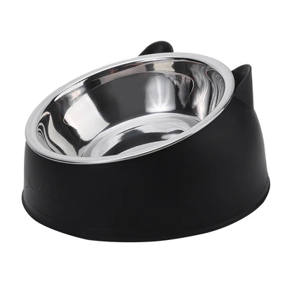 Stainless Steel Cat Bowl – Anti-Slip and Ergonomic Feeding Solution for Cats and Small Dogs - My Fur Baby