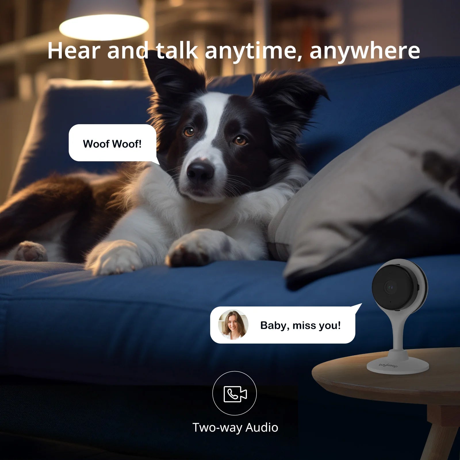 Smart 3MP Indoor WiFi Camera – Dual-Band Home Security for Pet  monitoring - My Fur Baby