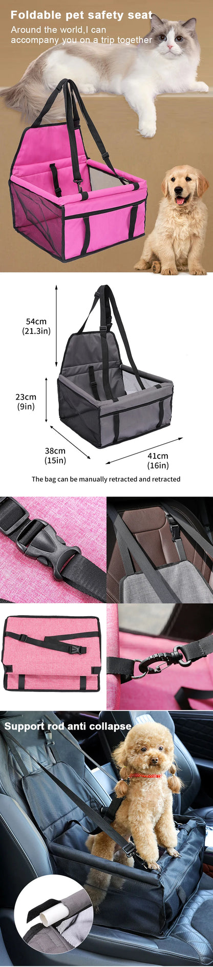 PawPort- Foldable Pet Car Seat Carrier - My Fur Baby