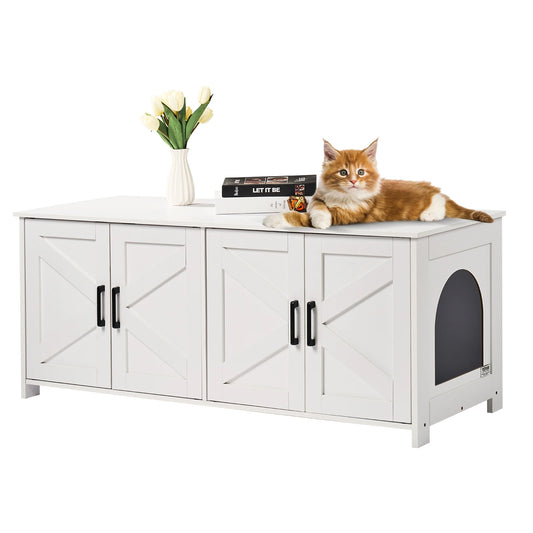 PurrHide- Dual Cat Litter Box Enclosure