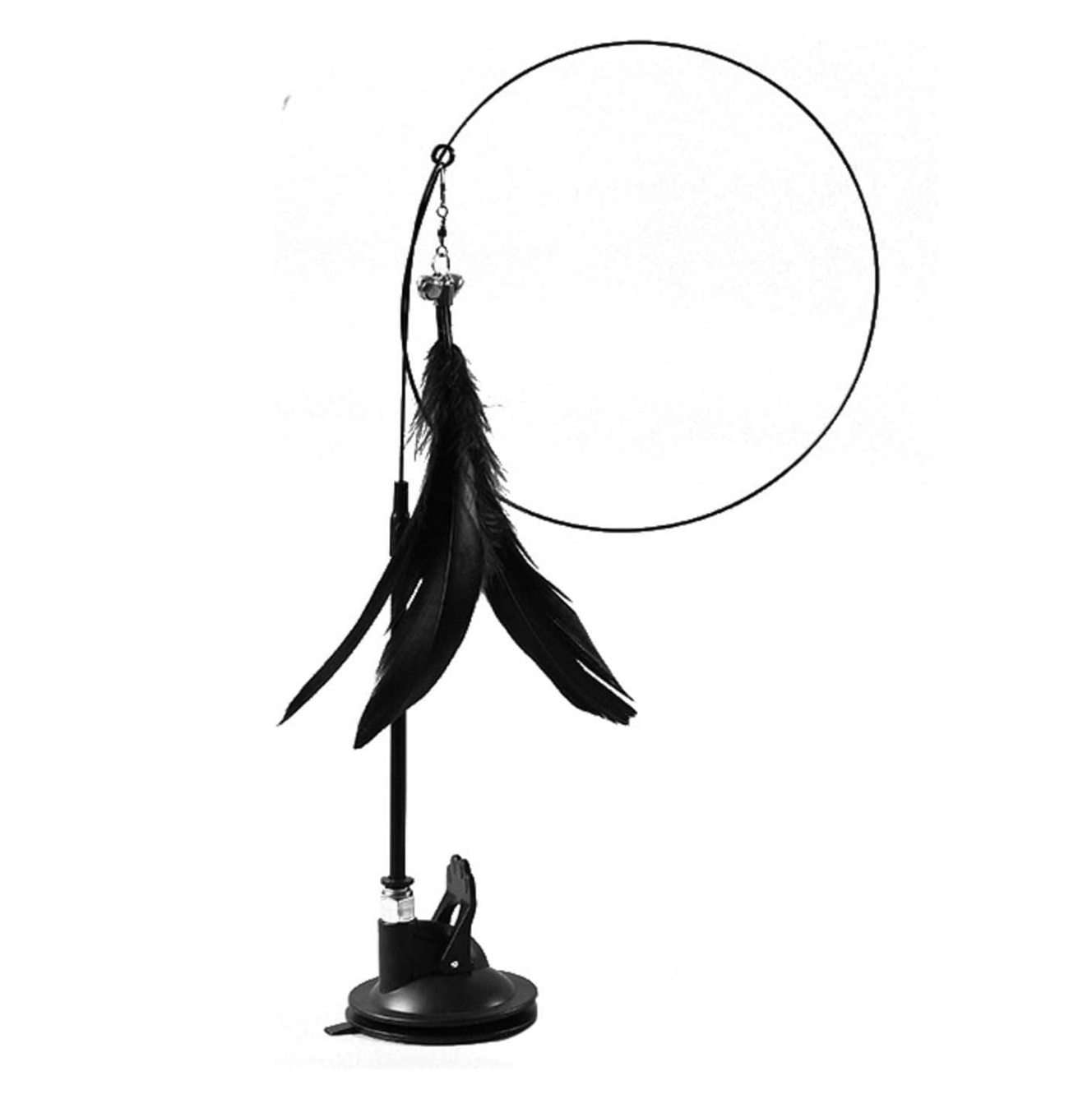 Cat Teaser Toy – Interactive Bell & Feather Wand - My Fur Baby