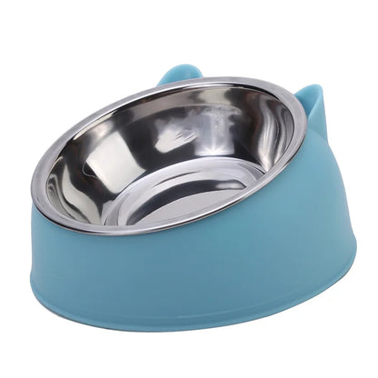 Stainless Steel Cat Bowl – Anti-Slip and Ergonomic Feeding Solution for Cats and Small Dogs - My Fur Baby