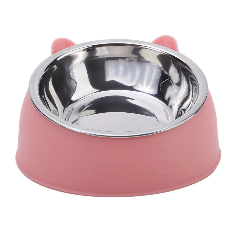 Stainless Steel Cat Bowl – Anti-Slip and Ergonomic Feeding Solution for Cats and Small Dogs - My Fur Baby