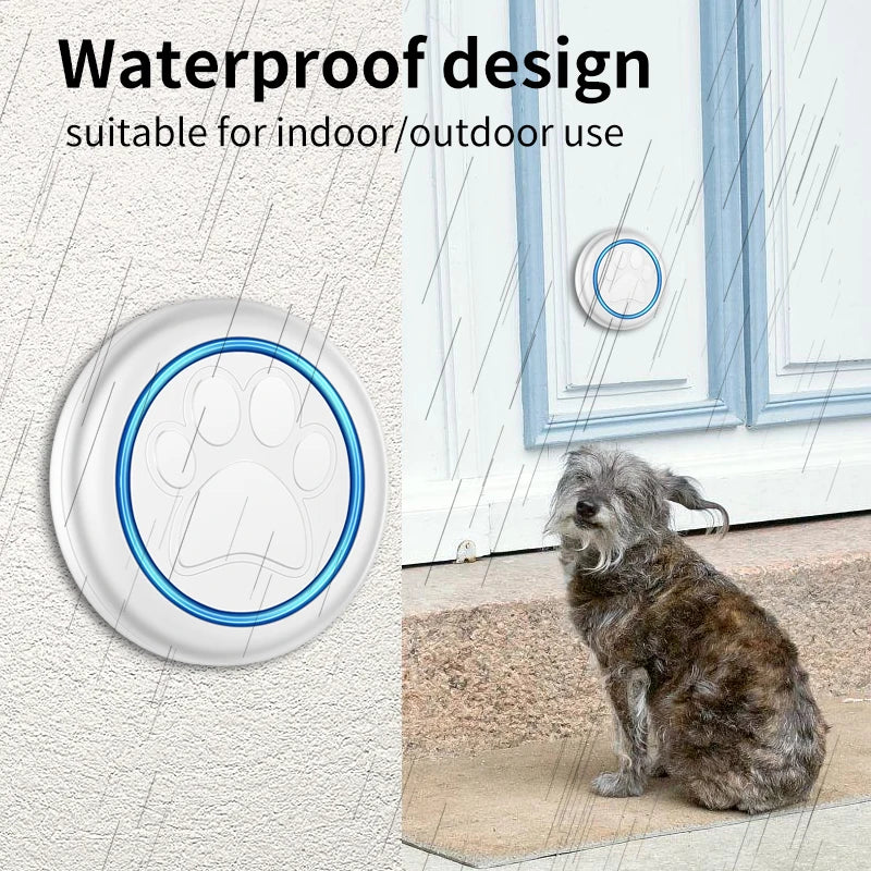 Pet Touch Doorbell for Cats & Dogs – 300M Range, 60 Ringtones, Waterproof Wireless Training Bell - My Fur Baby