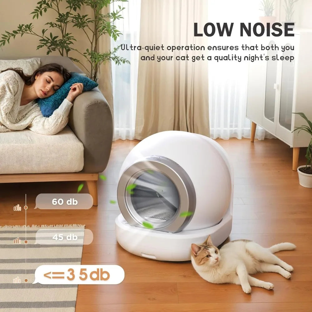 Self-Cleaning Cat Litter Box – App Controlled, Odor-Free & Safe for Multiple Cats - My Fur Baby