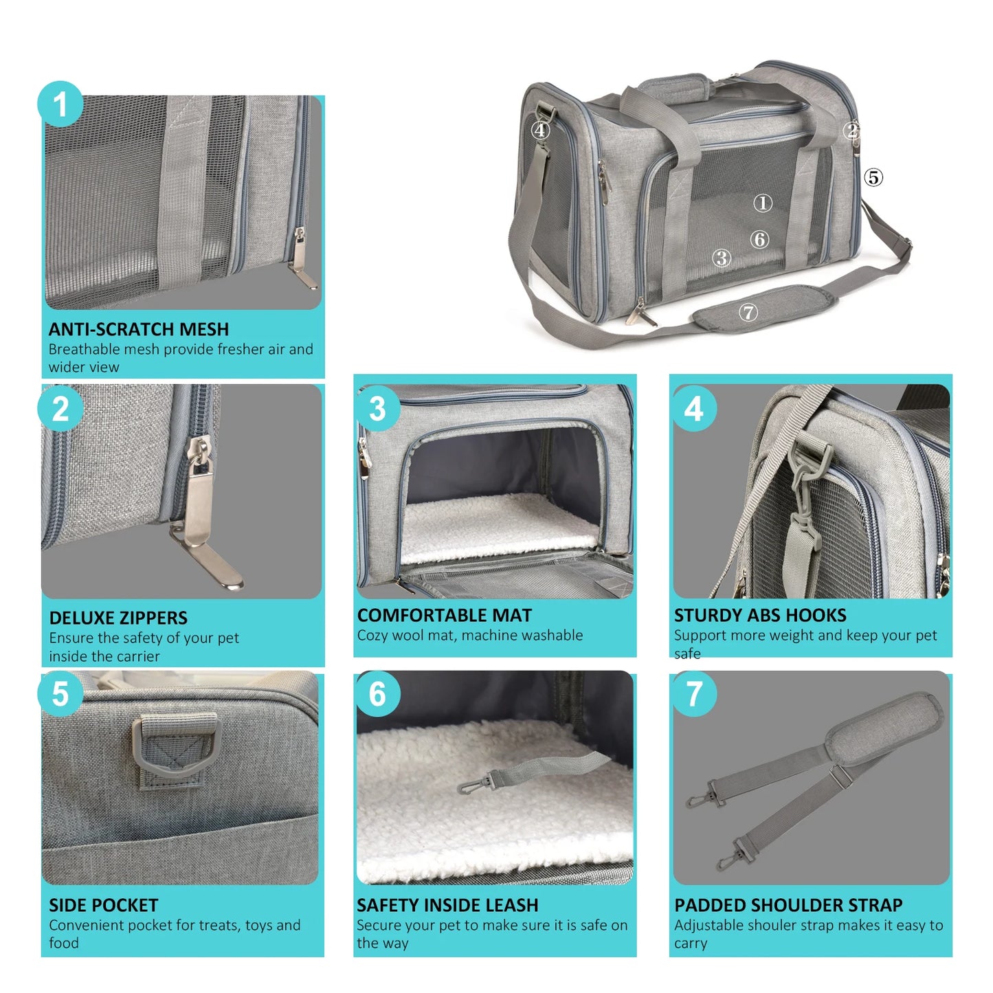 Airline-Approved Soft Dog Carrier Bag – Waterproof, Claw-Proof & Travel-Ready - My Fur Baby