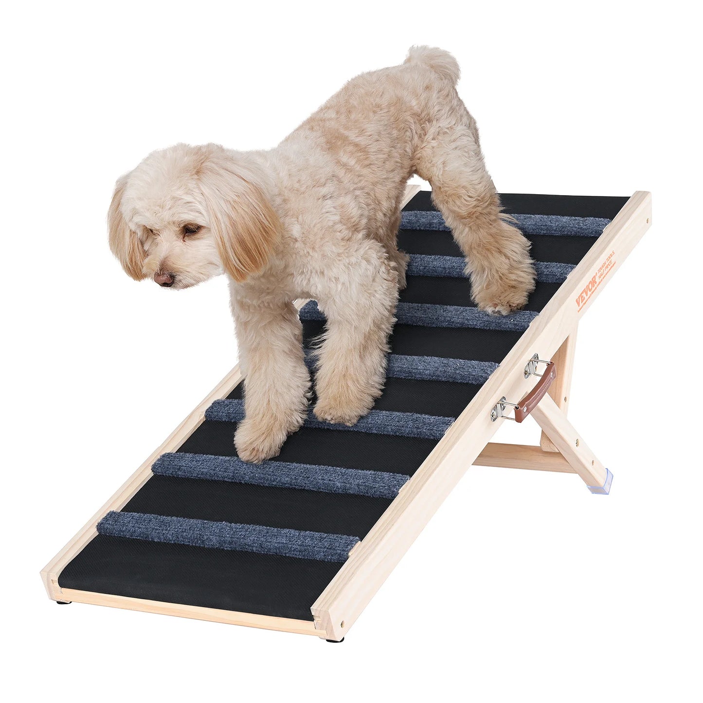 Folding Wooden Dog Ramp with Adjustable Heights – Anti-Slip, Durable - My Fur Baby