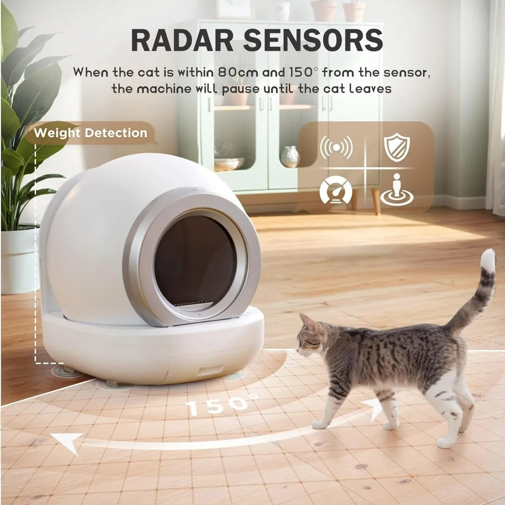 Self-Cleaning Cat Litter Box – App Controlled, Odor-Free & Safe for Multiple Cats - My Fur Baby