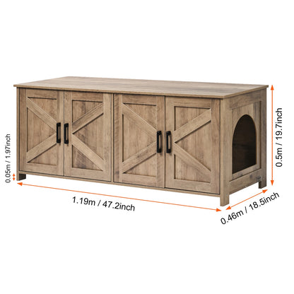 PurrHide- Dual Cat Litter Box Enclosure