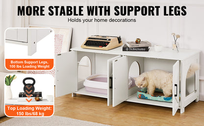 PurrHide- Dual Cat Litter Box Enclosure